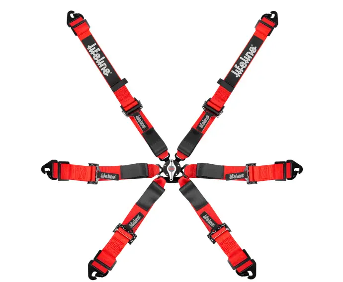 Woodcote 6pt FIA Harness - 2" - Pull Up